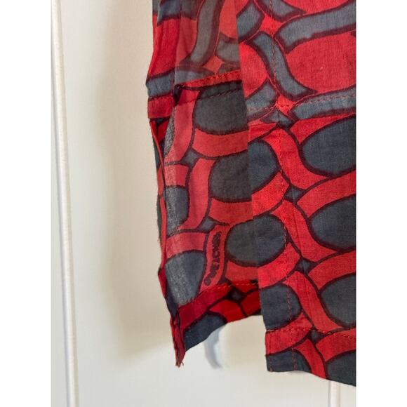 Gretchen Scott Design Tunic Blouse Cowl Neck Cotton Lightweight Size Small - Picture 7 of 7